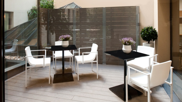 Las terrazas privadas son amuebladas y ofrecen vistas preciosas terraza suite aire libre