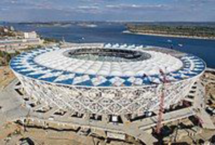 El Volgogrado Arena - un estadio moderno y singular ubicado cerca lugar historico